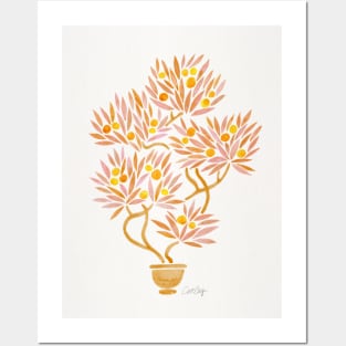 Peach Bonsai Orange Posters and Art